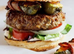 Jalapeño popper burgers