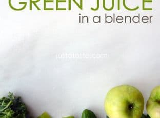 Green Juice in a Blender
