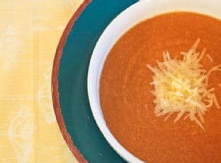 Italian Chickpea Soup with Parmesan