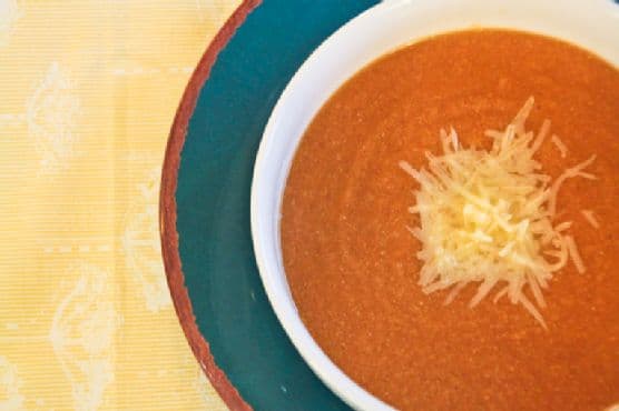 Italian Chickpea Soup with Parmesan