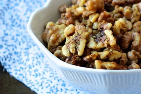Honey Rosemary Roasted Walnuts