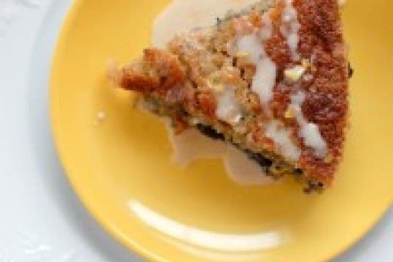 Bluebird Coffee Cake with Lemon Glaze