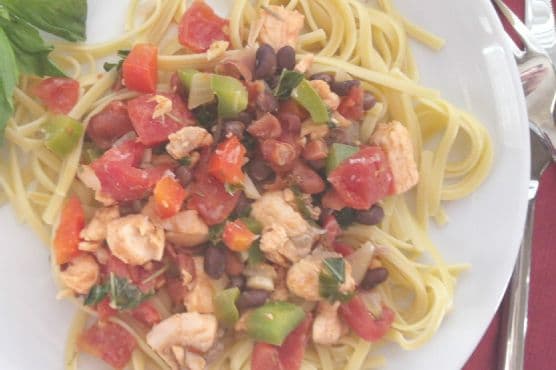 Salmon Linguine