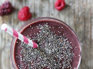 Triple Berry Chia Smoothie