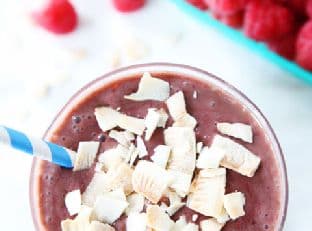 Raspberry Coconut Smoothie