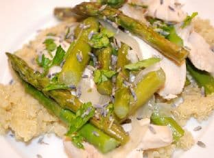 Lavender Chicken with Asparagus – 4 Points