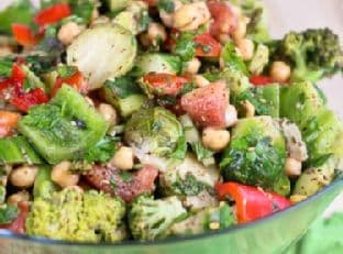 Veggie Overload Chickpea Salad… The Story of Many Cravings