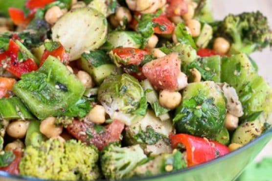 Veggie Overload Chickpea Salad… The Story of Many Cravings