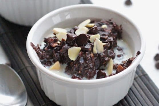 Out of this world Dark chocolate and peanut butter oatmeal