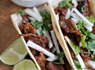 Lamb Barbacoa with Avocado Tacos