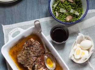 Roasted lamb