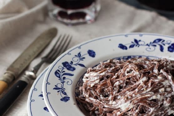Tagliolini al cacao cacio e pepe