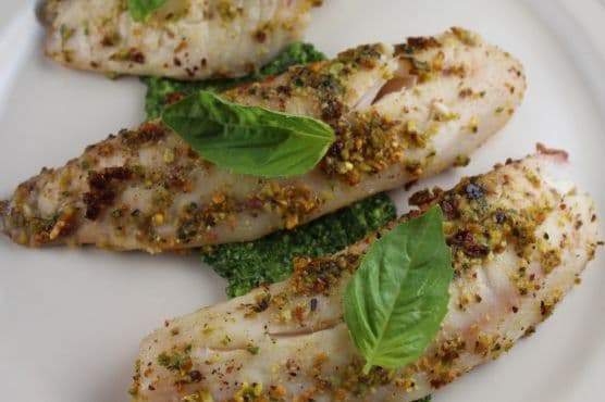 Pistachio Crusted Tilapia