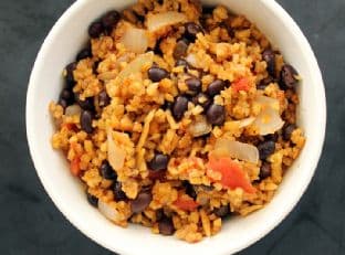 How to Spiralize a Plantain & Plantain “Rice” and Beans