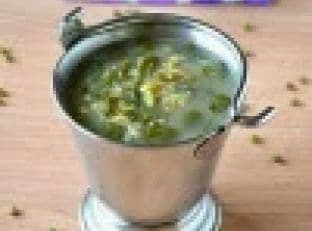 Mung Bean Sprouts And Spinach Conjee (Porridge) | Indian Breakfast s