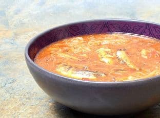 Ginisang Sardinas at Miswa (Sardines and Vermicelli Soup)