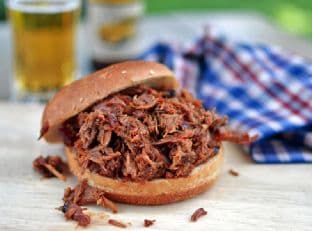 Hickory-Smoked Barbecue Pulled Pork Sandwiches