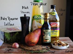 Pear & Walnut Salad with a Pear Vinaigrette