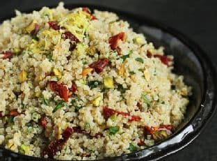 Lemon Quinoa Salad with Pistachios & Sun-Dried Tomatoes