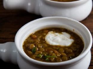 Roasted Eggplant and Lentil Soup