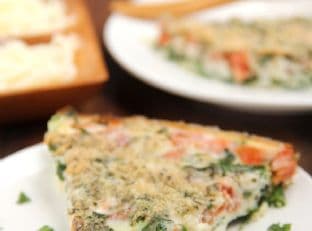 Skinny Kale & Tomato Quiche
