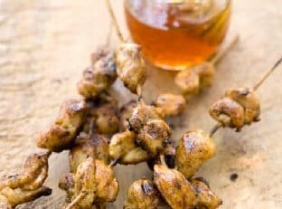 Chicken Yakitori with Honey Sauce