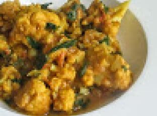 Gently Simmered Cauliflower in a Spicy Tomato Sauce