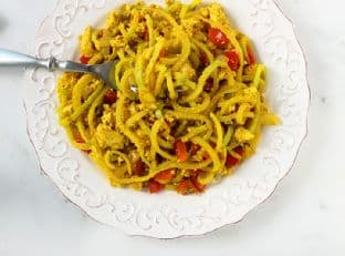 Tofu Scramble with Broccoli Noodles