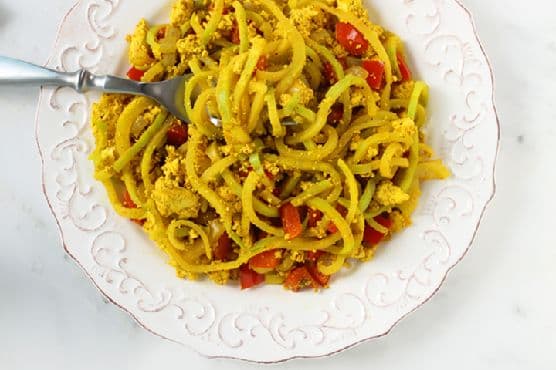 Tofu Scramble with Broccoli Noodles