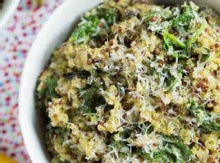 Spinach Pesto Quinoa Bowl