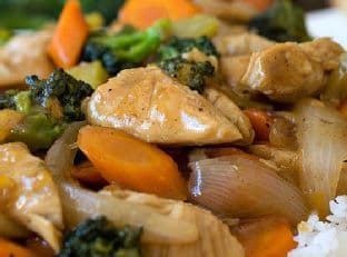 Orange Chicken and Vegetables