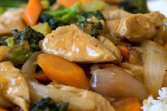 Orange Chicken and Vegetables