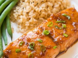 Maple-Soy Glazed Salmon