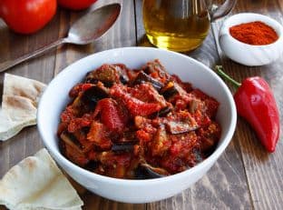 Roasted Eggplant Matbucha