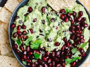 Festive Pomegranate Guacamole