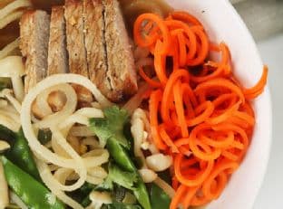 BBQ Pork Turnip Noodle “Ramen” for Two