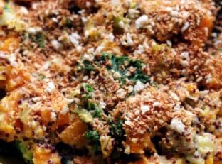 Cardamom-Spiced Butternut Squash and Kale Gratin