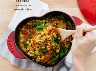Saffron Couscous & Spinach Stew