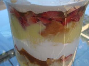 Caramel Almond Berry Trifle