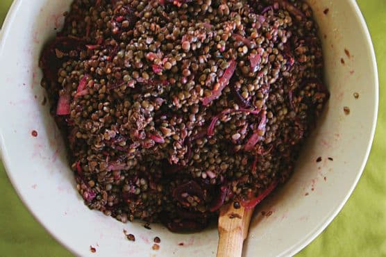Lentil and Beet Salad with Lavender-Mustard Vinaigrette