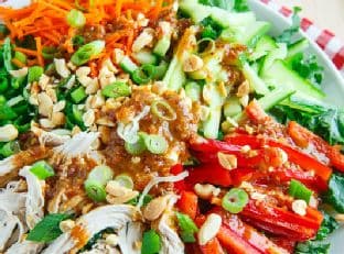 Kung Pao Chicken Salad with Sichuan Dressing