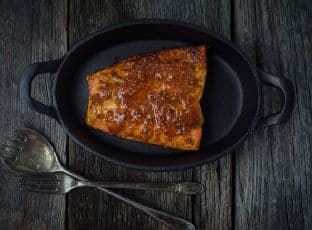 Wild-Caught Coho Salmon with Honey Chipotle Bourbon Butter