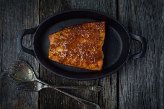 Wild-Caught Coho Salmon with Honey Chipotle Bourbon Butter