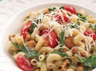 Turkey Sausage & Arugula Pasta for Two