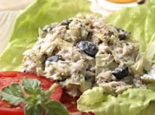 Tuna & Olive Spinach Salad
