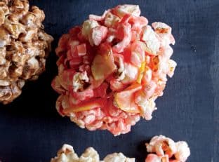 Candied Apple Popcorn Balls