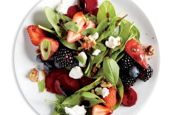 Balsamic, Beet, and Berry Salad