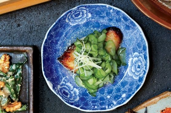 Miso-Cured Black Cod with Chilled Cucumbers