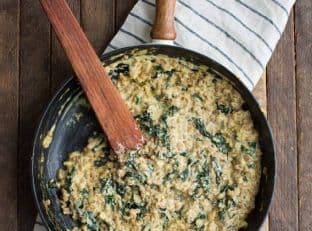 Kale Risotto with Farro