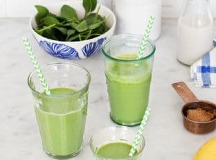 Minty Green Shamrock Shake Smoothies